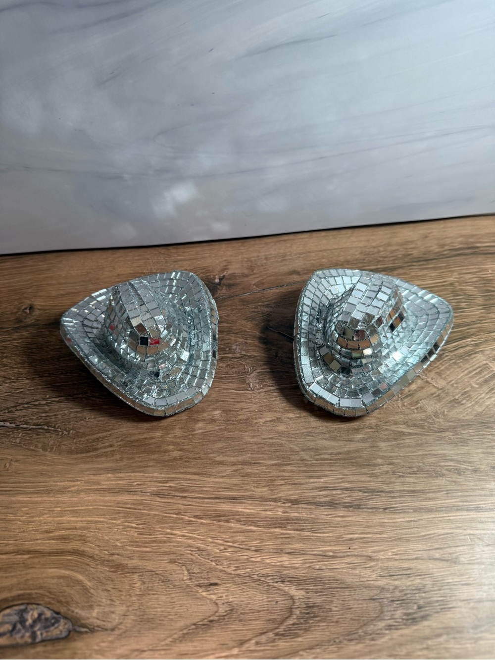 Ashland Mini Disco Cowboy Hat Decor Set of 2 Michaels Mirror Ball Western